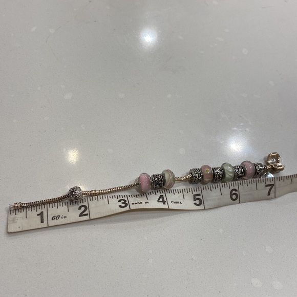 Iris by Joseph Nogucci Murano Glass And Silver bead Bracelet - Picture 8 of 8